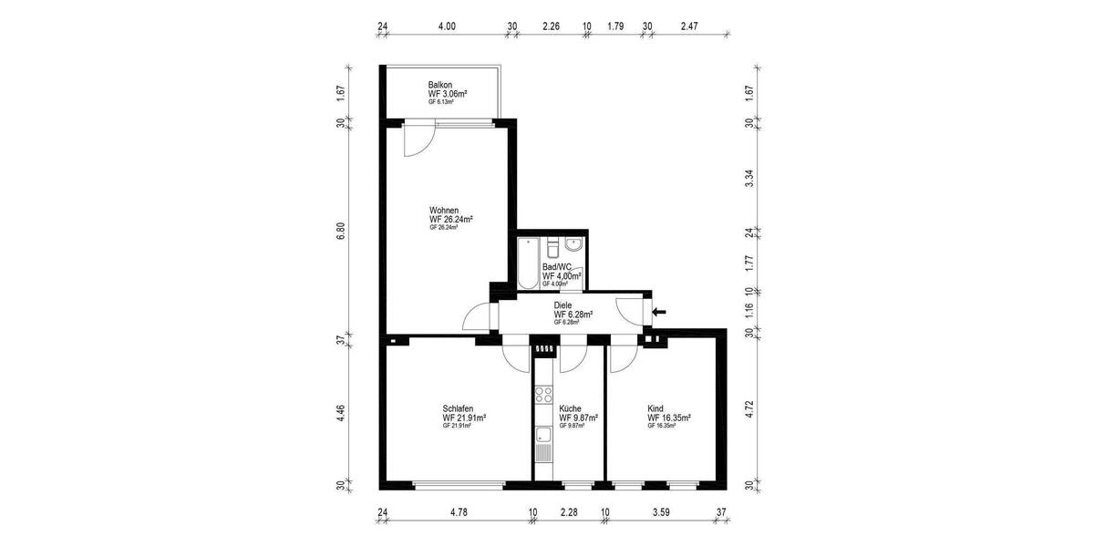 Einfamilienhaus Köln Lindenthal - 3 Zimmer, 549.000&euro; | Angebot:25710893