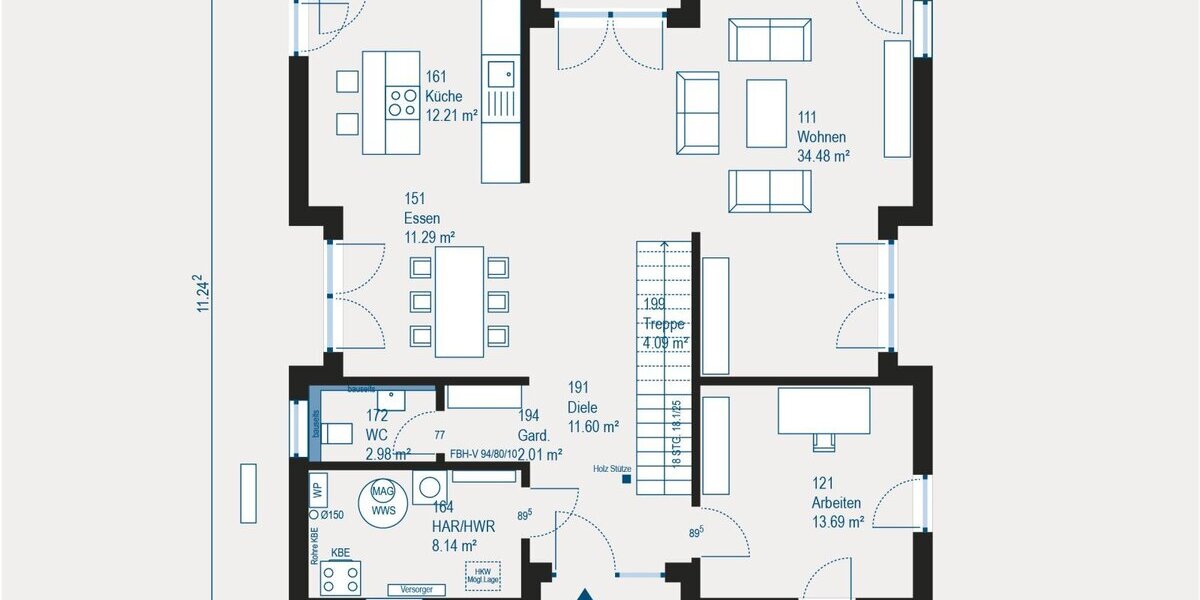 Individuell geplante Villa mit 6 Zimmern in Bad Münstereifel - Ihr maßgeschneidertes Zuhause - Villa Bad-Münstereifel Münstereifel | Angebot:27355534