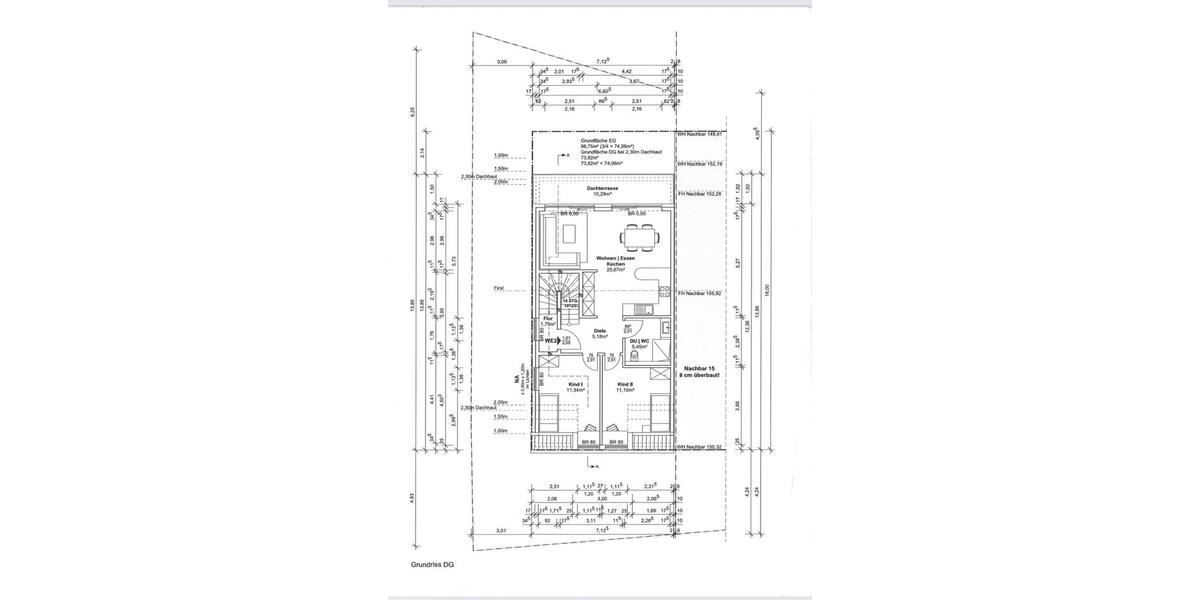 Dachgeschoßwohnung Euskirchen Dom-Esch - 3 Zimmer, 61 m&sup2;, 1.300&euro; | Angebot:26041675