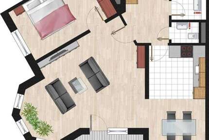 Wohnung Köln Nippes - 2 Zimmer, 72 m&sup2;, 279.000&euro; | Angebot:25742897