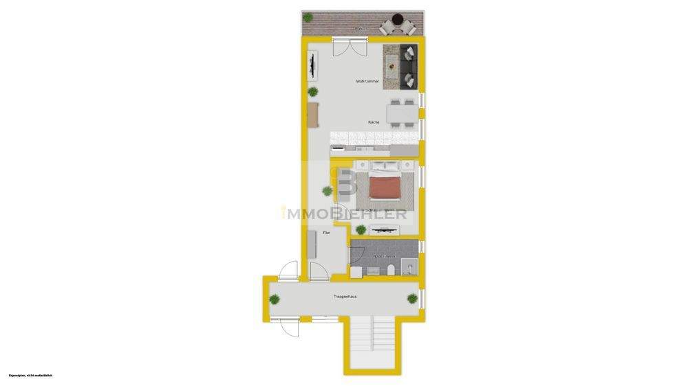 Etagenwohnung Köln Weiden - 2 Zimmer, 55 m&sup2;, 315.000&euro; | Angebot:25876970