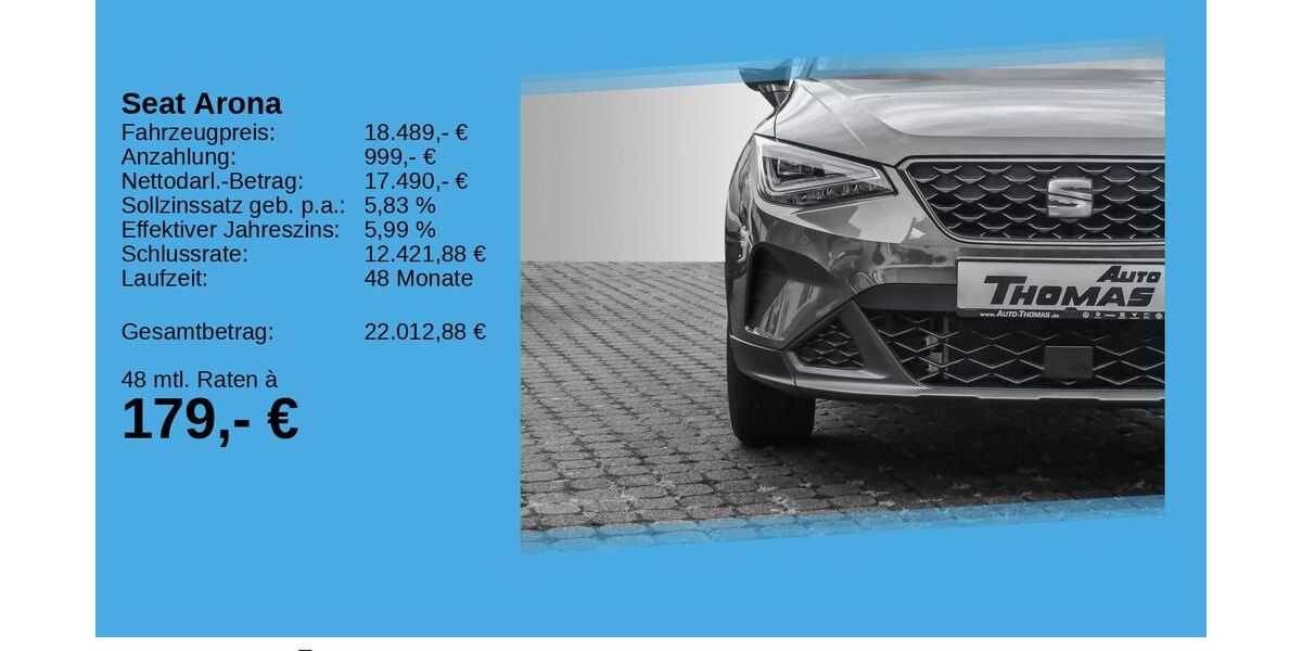Seat Arona 9.640 km 18.489 &euro; Bonn 53227