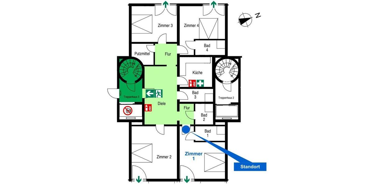 Verkauf eines kleinen Hotel garni in Köln voll genehmigter Beherbergungsbetrieb mit 8 Betten 4 Zimmern, studentisches Wohnen denkbar - Gewerbeobjekt Köln Mülheim | Angebot:22794810