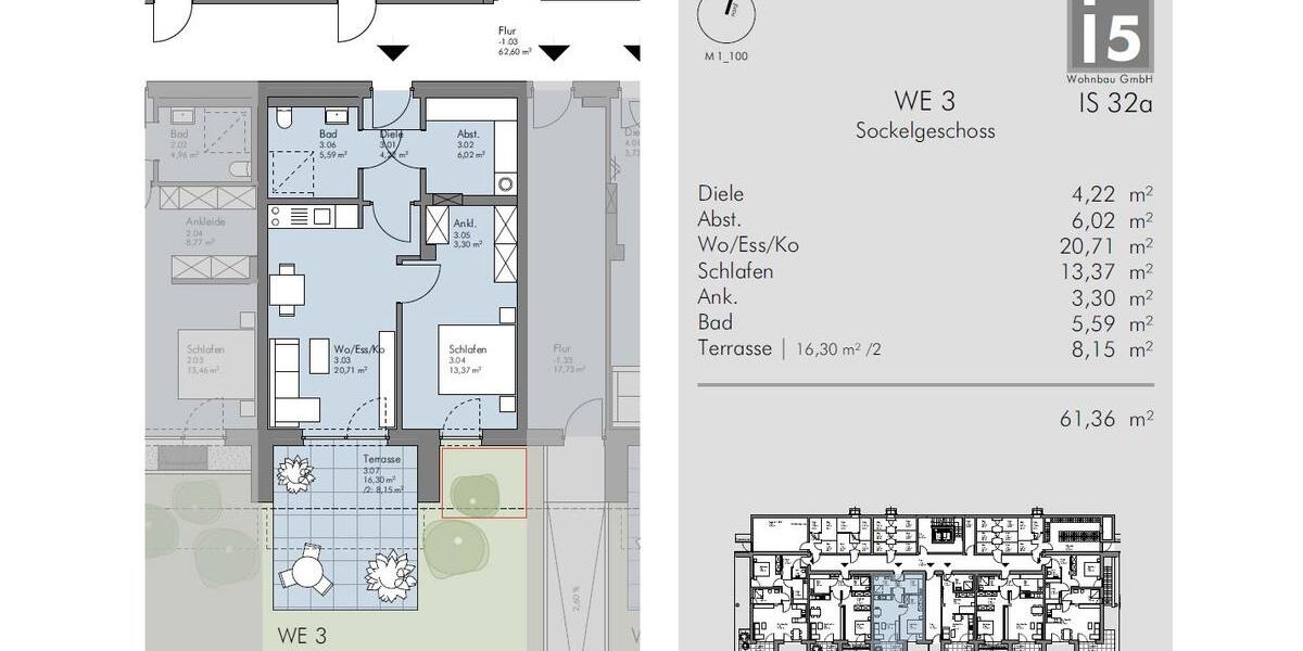 Terrassenwohnung Mechernich - 2 Zimmer, 62 m&sup2;, 799&euro; | Angebot:26019144
