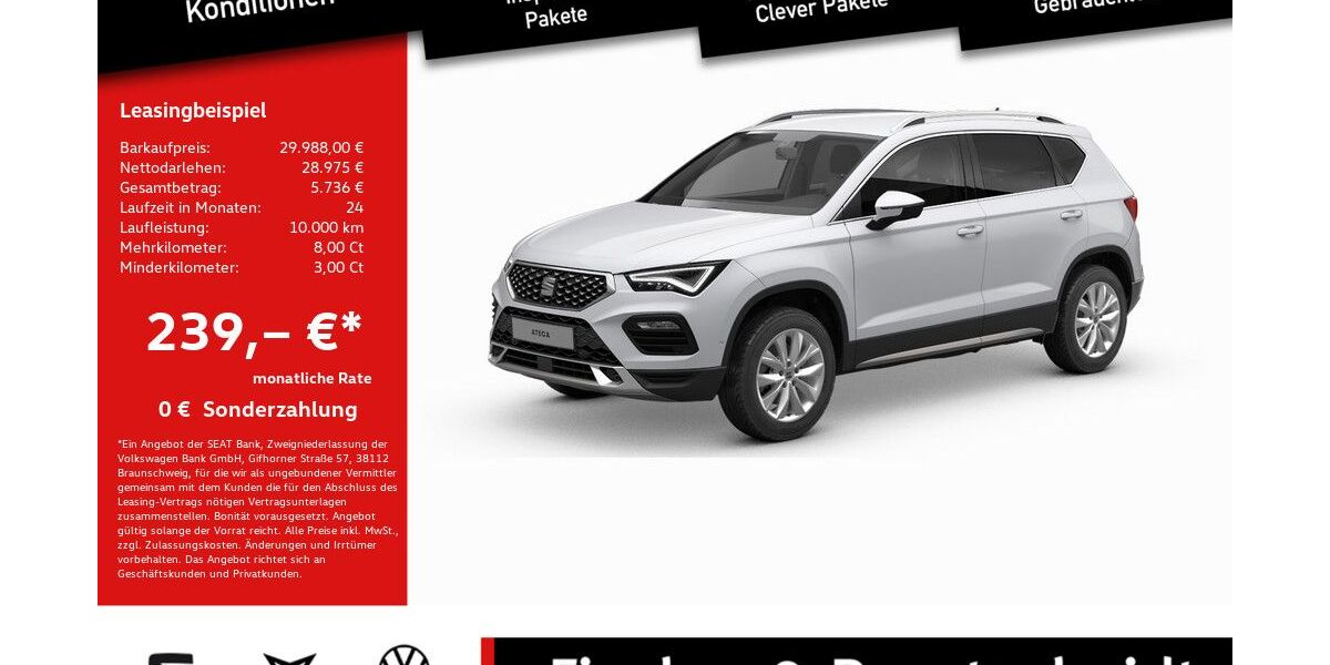 Seat Ateca 26.765 km 29.988 &euro; Lohmar 53797