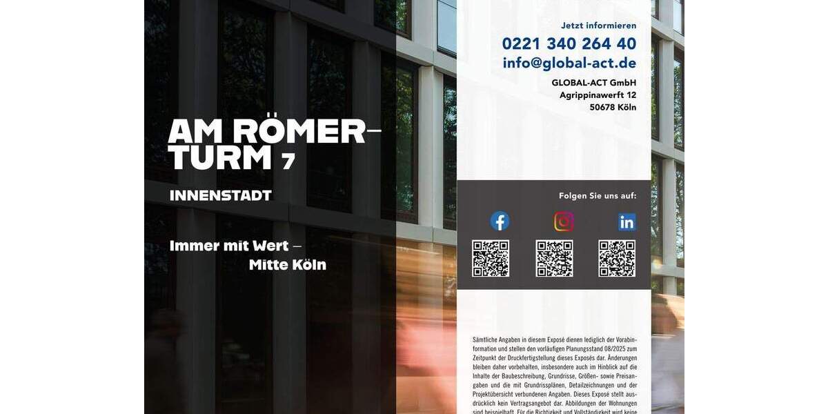 Etagenwohnung Köln Altstadt-Nord - 4 Zimmer, 109 m&sup2;, 840.000&euro; | Angebot:25770254