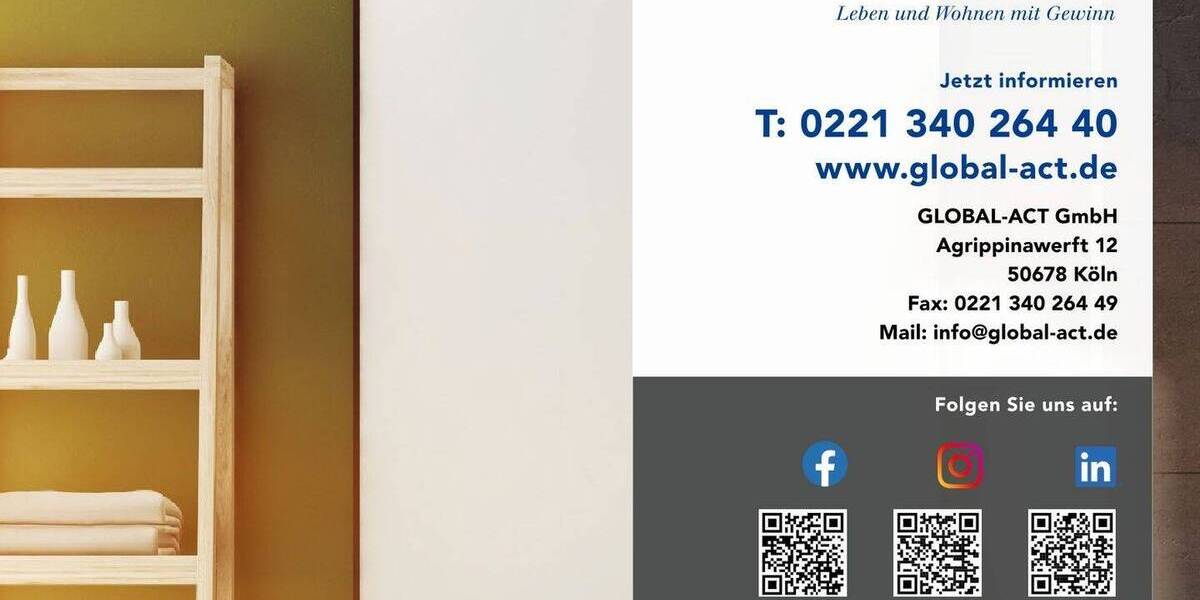 Etagenwohnung Köln Mauenheim - 3 Zimmer, 81 m&sup2;, 459.000&euro; | Angebot:25683076