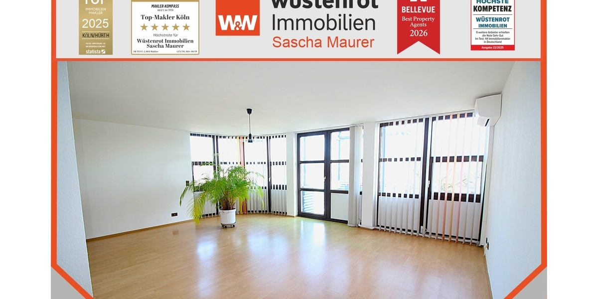 Bezugsfreie, barrierearme und frisch renovierte 2 Zimmer ETW mit Terrasse, Aufzug und TG-Stellplatz. - Etagenwohnung Sankt Augustin | Angebot:25378148