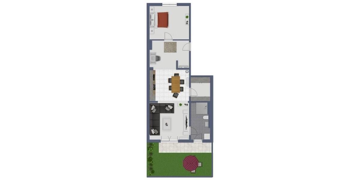 Erdgeschoßwohnung Köln Kalk - 2 Zimmer, 83 m&sup2;, 1.160&euro; | Angebot:26482213