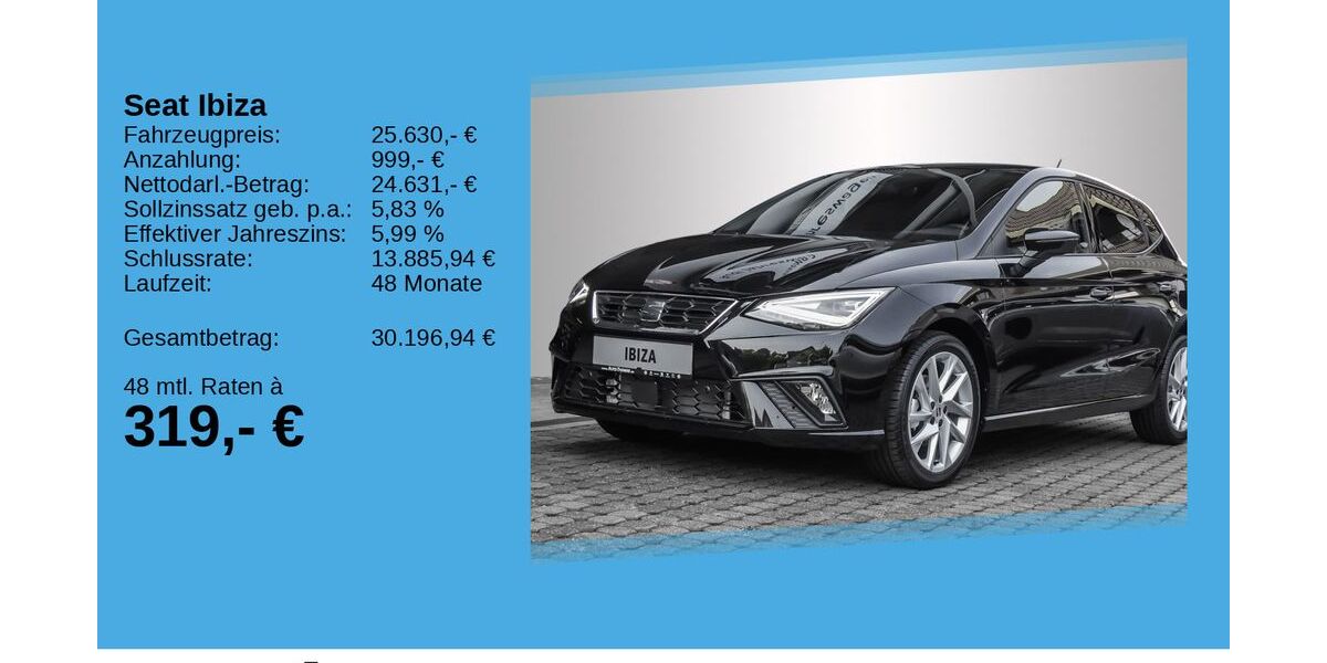Seat Ibiza 2.500 km 25.630 &euro; Bonn 53227
