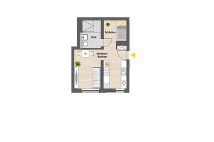 Wohnung Ehrenfeld Ehrenfeld - 1 Zimmer, 34 m&sup2;, 259.900&euro; | Angebot:24975179