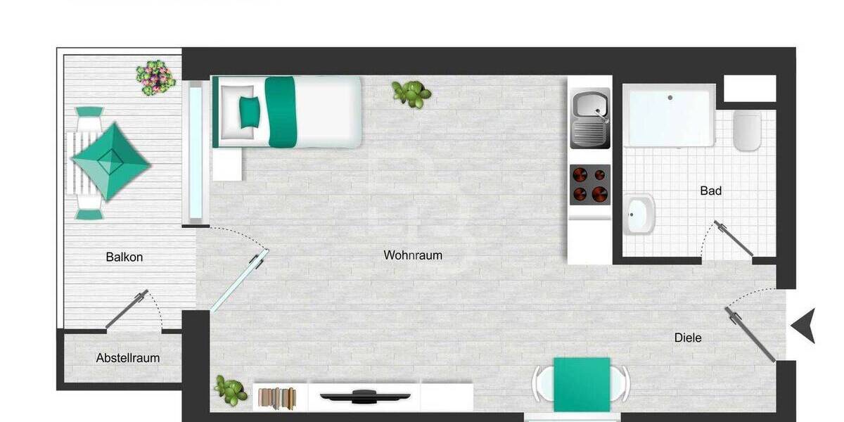 Einfamilienhaus Köln Neustadt-Süd - 1 Zimmer, 185.000&euro; | Angebot:26107518