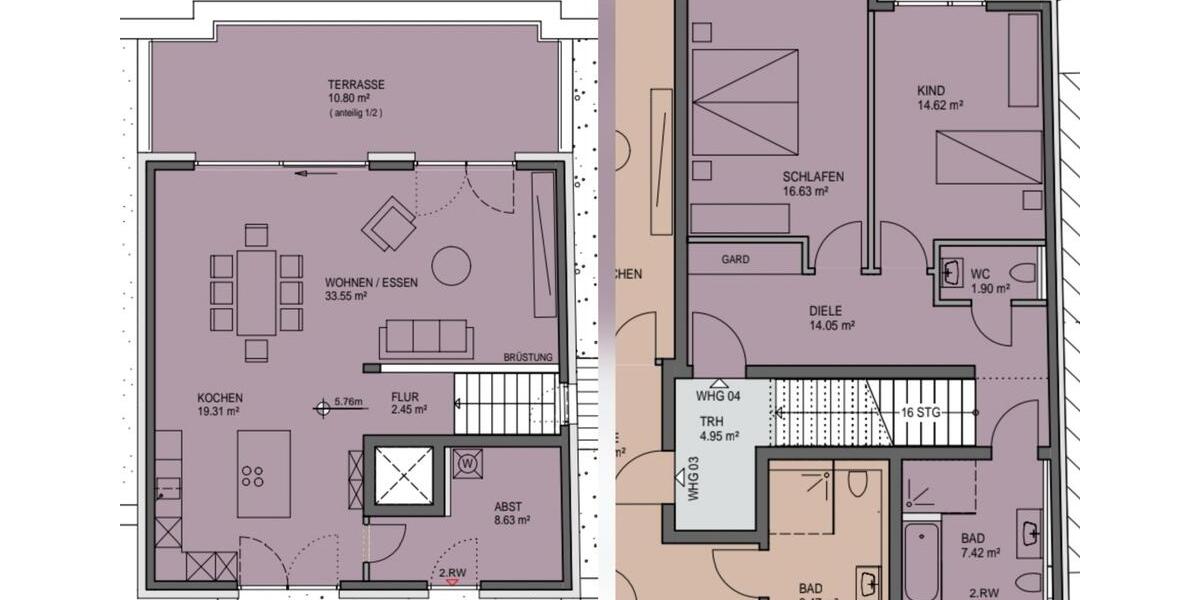 Einfamilienhaus Bonn Küdinghoven - 3.5 Zimmer, 129 m&sup2;, 2.780&euro; | Angebot:25591823