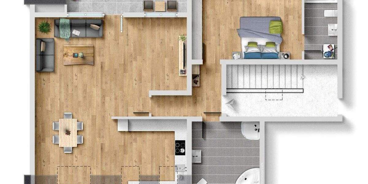 Etagenwohnung Bergheim Thorr - 4 Zimmer, 129 m&sup2;, 289.000&euro; | Angebot:25964550