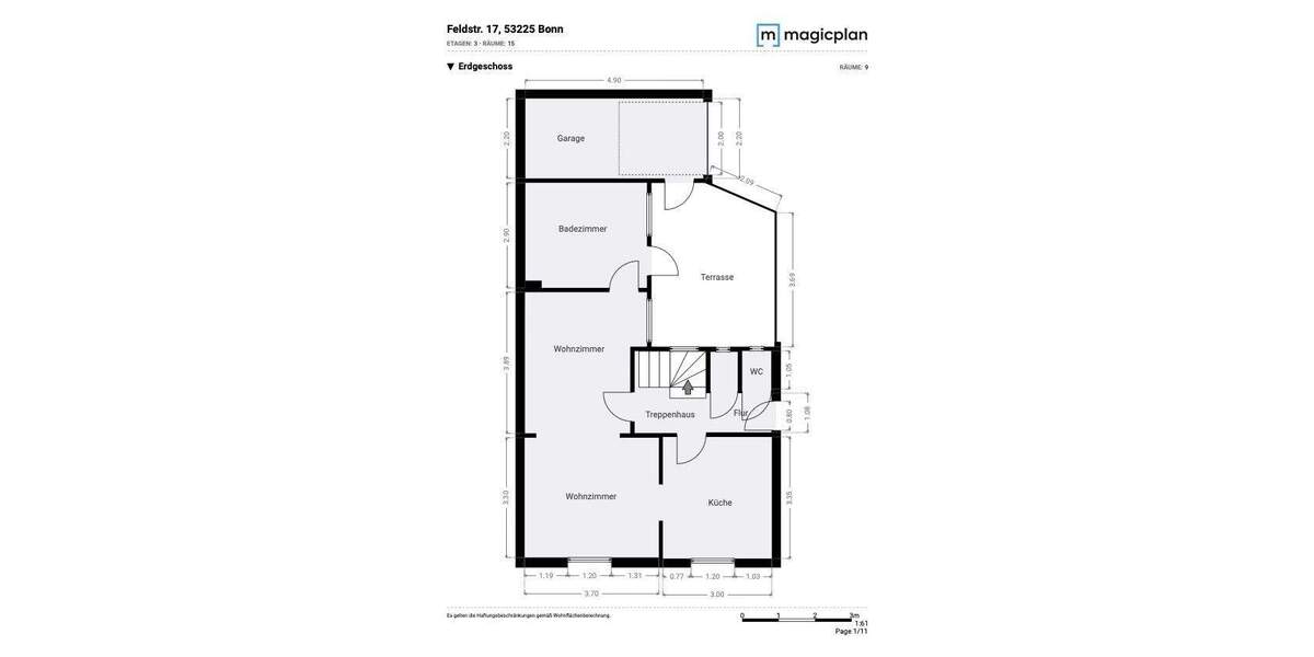 Einfamilienhaus Bonn Beuel - 4 Zimmer, 85 m&sup2;, 499.000&euro; | Angebot:25778945