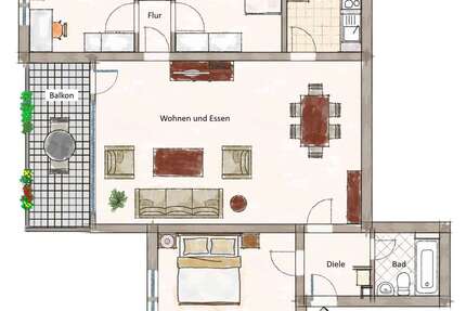 Wohnung Kerpen Balkhausen - 4 Zimmer, 88 m&sup2;, 215.000&euro; | Angebot:26507115