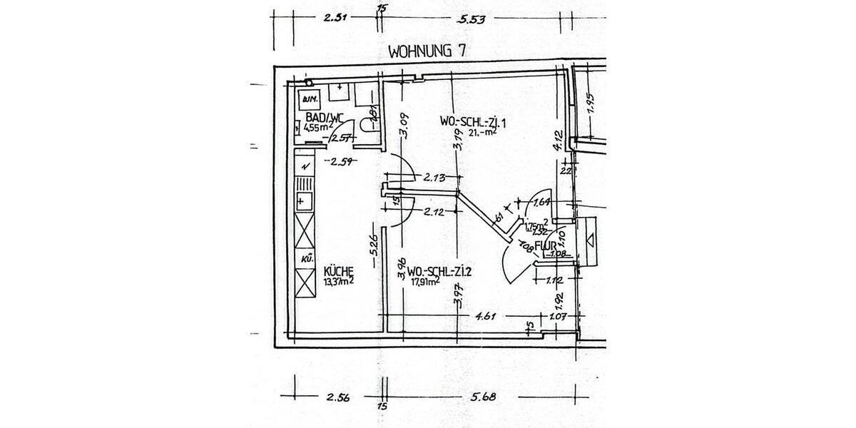 Erdgeschoßwohnung Bonn - 2 Zimmer, 59 m&sup2;, 990&euro; | Angebot:25861369