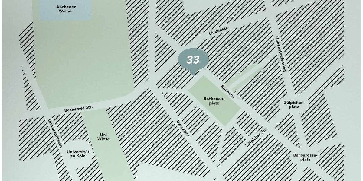 Etagenwohnung Köln Neustadt-Süd - 2 Zimmer, 59 m&sup2;, 389.000&euro; | Angebot:25683081