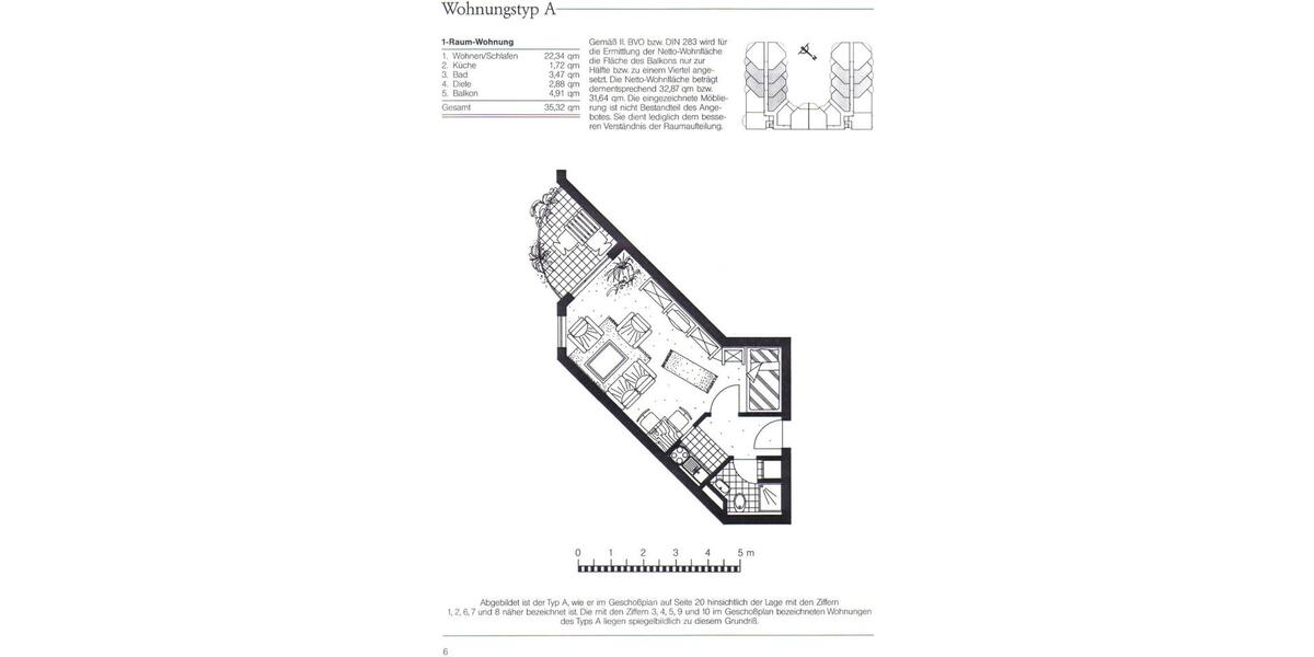 Erdgeschoßwohnung Köln Porz - 1 Zimmer, 33 m&sup2;, 132.000&euro; | Angebot:25098598
