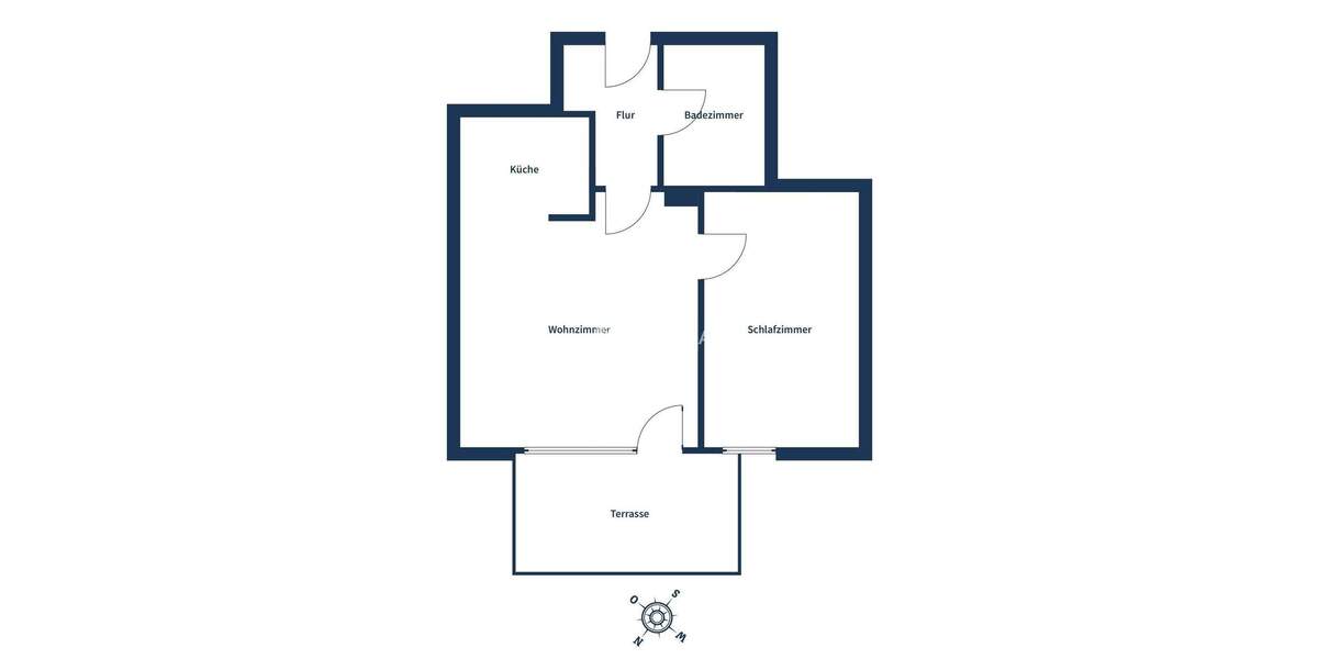Etagenwohnung Alfter Oedekoven - 2 Zimmer, 46 m&sup2;, 177.000&euro; | Angebot:25697545