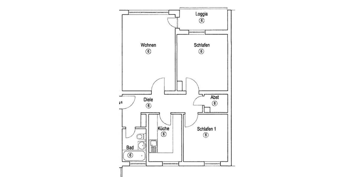 Etagenwohnung Köln Ehrenfeld - 3 Zimmer, 65 m&sup2;, 289.000&euro; | Angebot:24626057