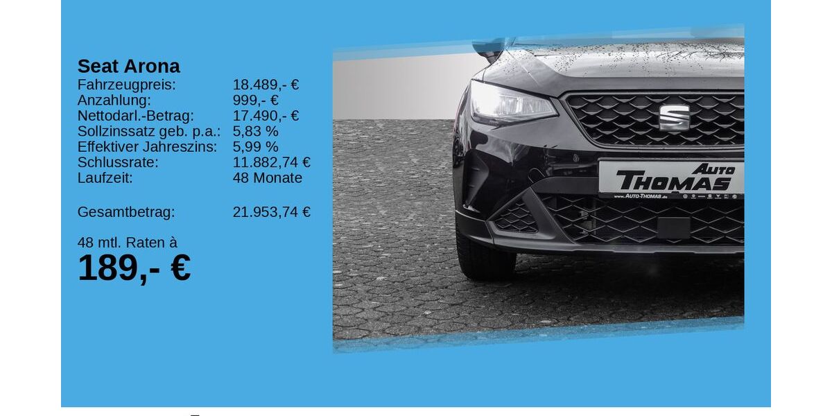 Seat Arona 16.650 km 18.489 &euro; Bonn 53227