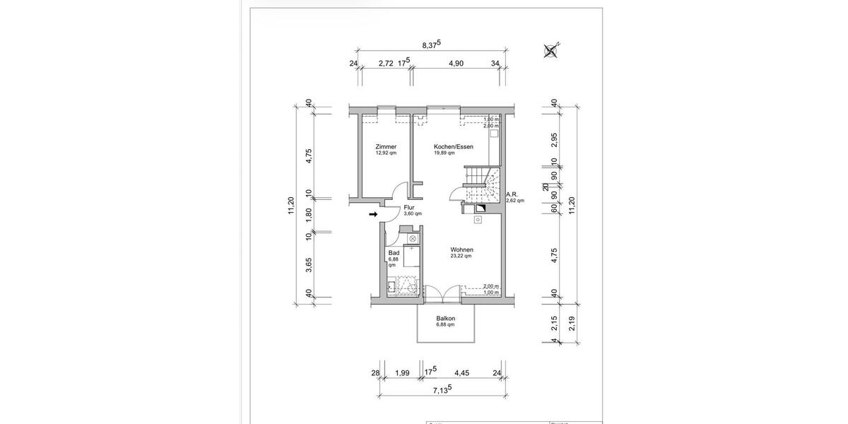 Maisonettenwohnung Köln Mülheim - 3 Zimmer, 92 m&sup2;, 639.000&euro; | Angebot:26826774
