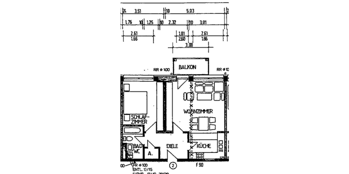 Erdgeschoßwohnung Düren Distelrath - 2 Zimmer, 60 m&sup2;, 630&euro; | Angebot:25937161