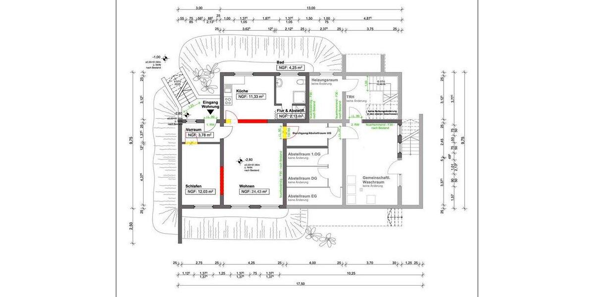Etagenwohnung Köln Kalk - 2 Zimmer, 58 m&sup2;, 920&euro; | Angebot:25996437
