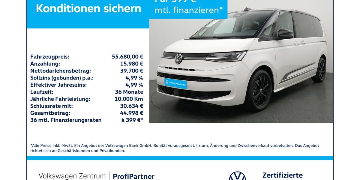 VW T7 Multivan 1.009 km 55.680 &euro; Leverkusen 51379