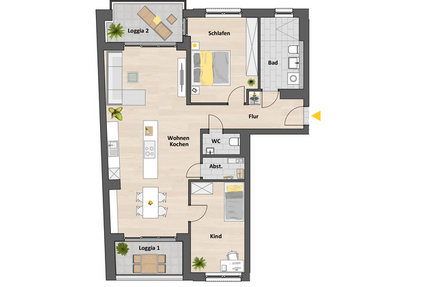 Wohnung Ehrenfeld Ehrenfeld - 3 Zimmer, 98 m&sup2;, 752.500&euro; | Angebot:24760449