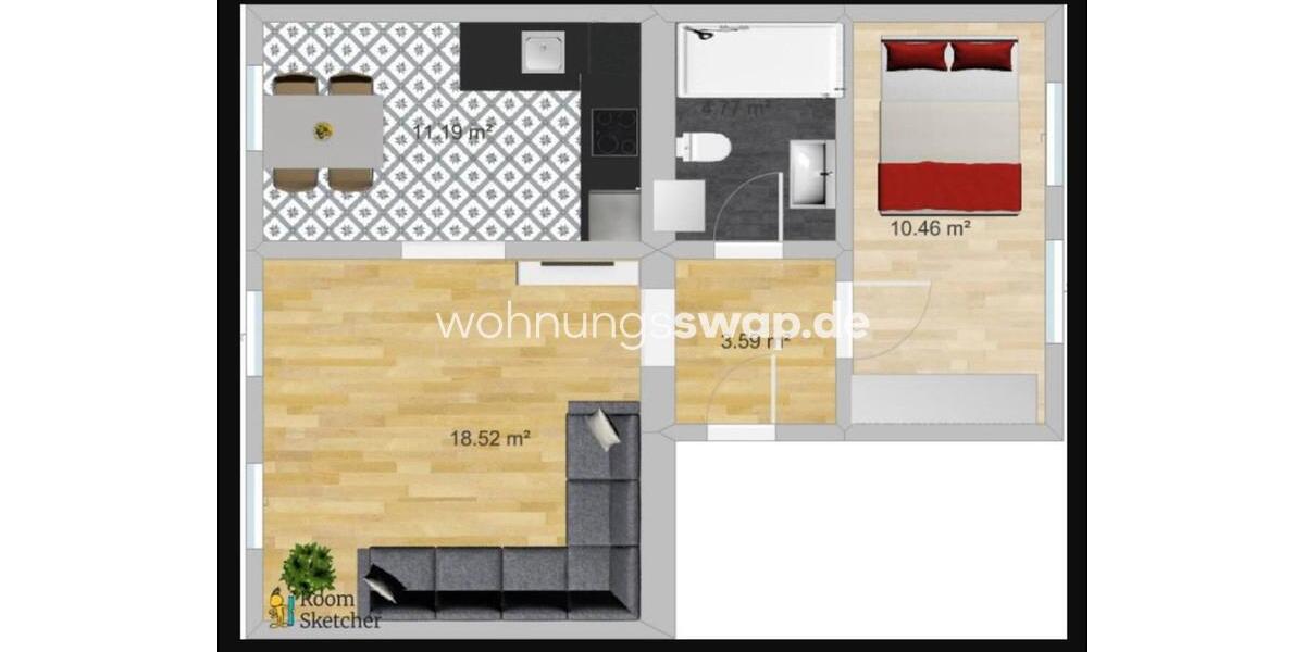 Etagenwohnung Köln Innenstadt - 3 Zimmer, 30 m&sup2;, 1.550&euro; | Angebot:24538994