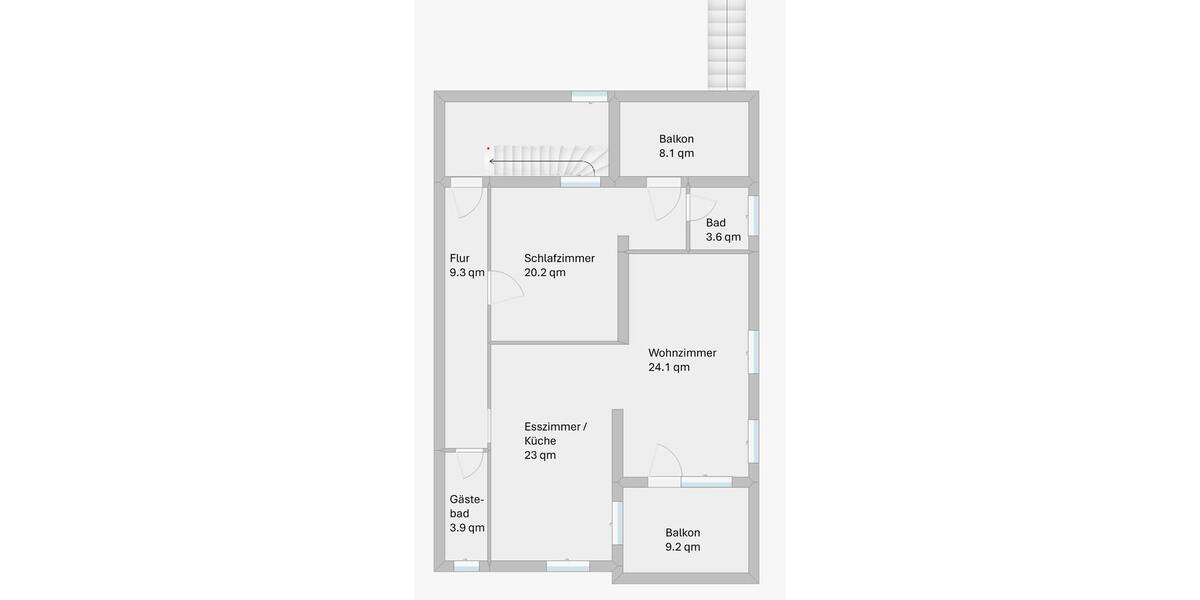 Etagenwohnung Bonn Beuel-Mitte - 2 Zimmer, 93 m&sup2;, 174.000&euro; | Angebot:25958885