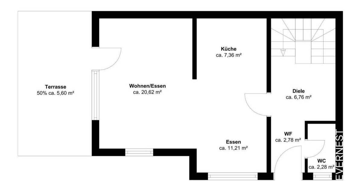 Doppelhaushälfte Rösrath - 7 Zimmer, 178 m&sup2;, 599.000&euro; | Angebot:25686536