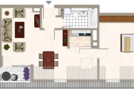 Wohnung Köln Innenstadt - 2 Zimmer, 58 m&sup2;, 302.137&euro; | Angebot:19635371