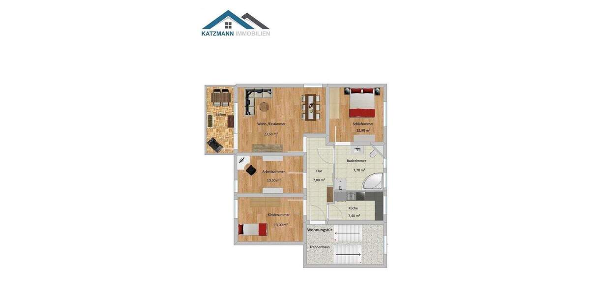 Etagenwohnung Bonn Duisdorf - 4 Zimmer, 84 m&sup2;, 295.000&euro; | Angebot:25749018