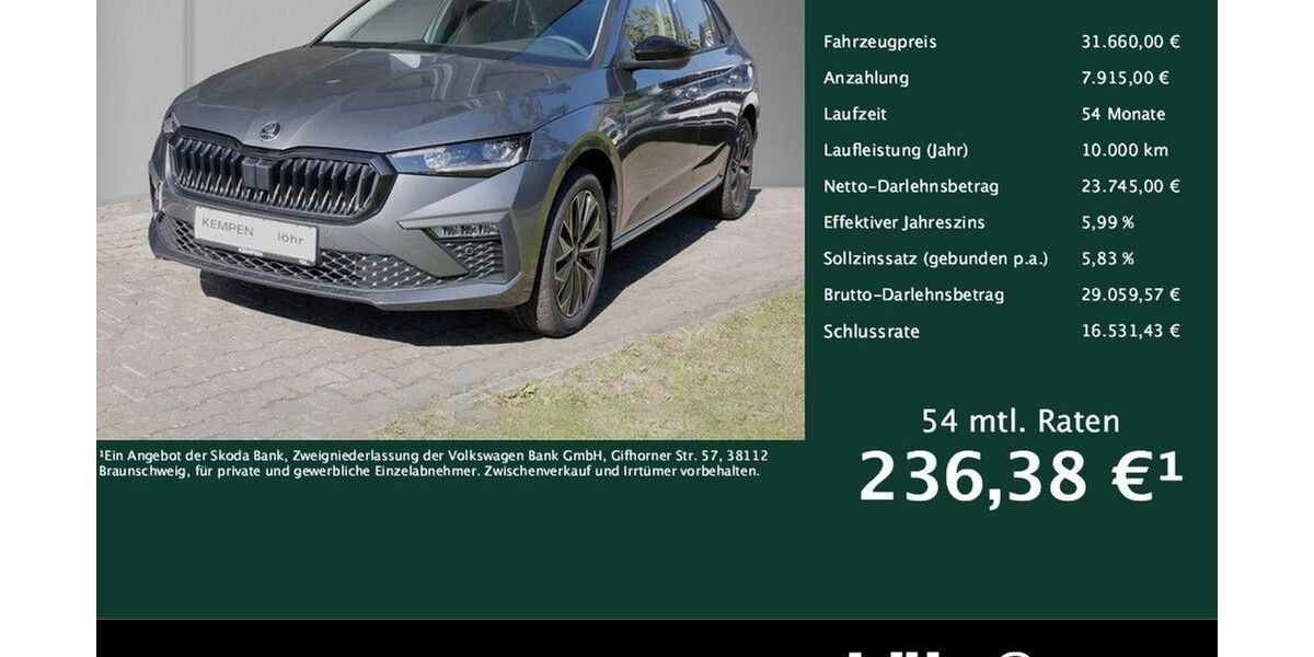 Skoda Scala 4.500 km 31.660 &euro; Meckenheim / Bonn 53340