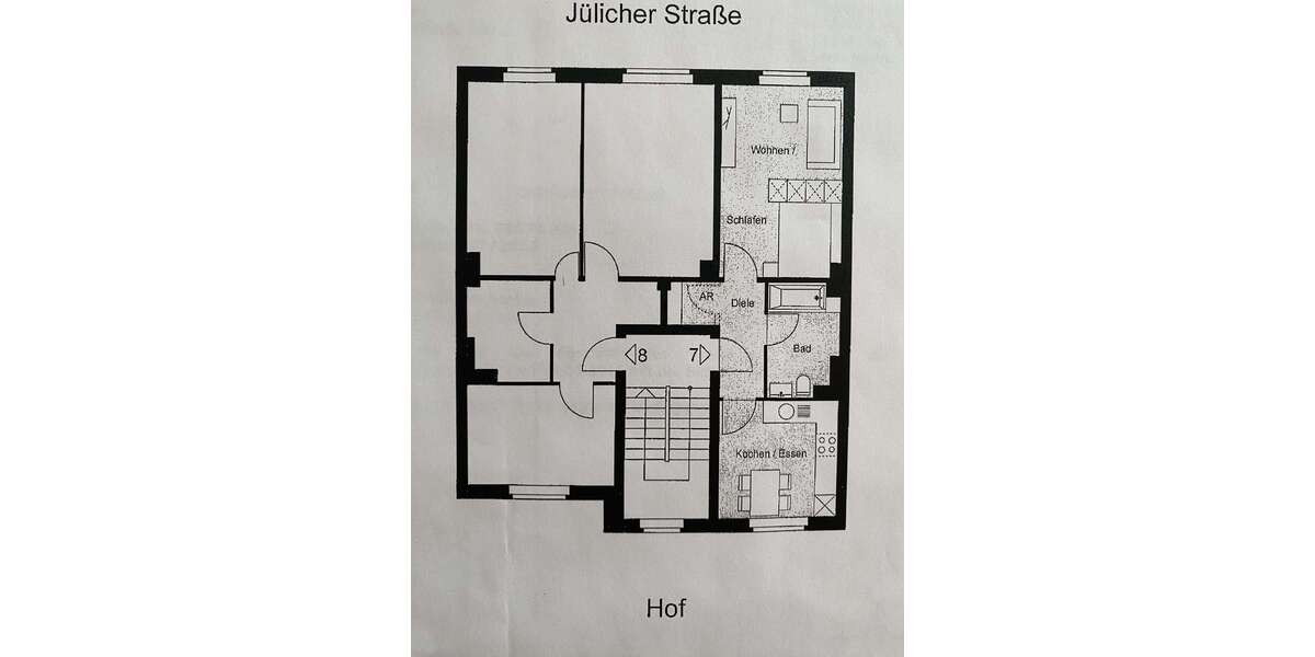 Etagenwohnung Köln Innenstadt - 2 Zimmer, 40 m&sup2;, 299.000&euro; | Angebot:25970162