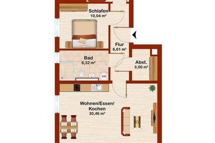Wohnung Mechernich - 3 Zimmer, 80 m&sup2;, 1.100&euro; | Angebot:25264773
