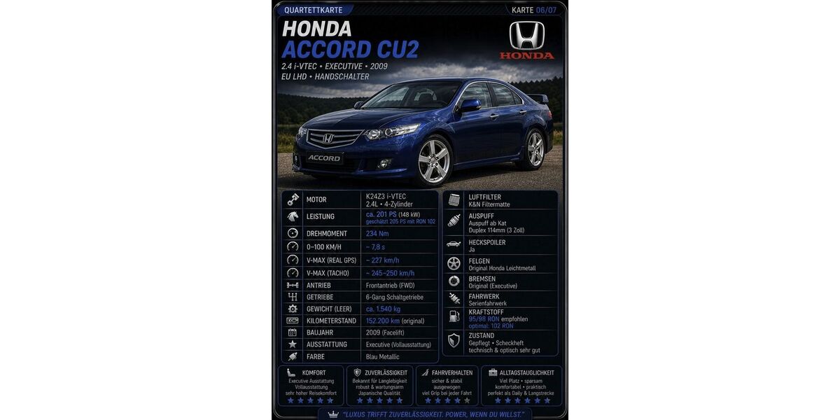Honda Accord 152.500 km 15.550 &euro; Sankt Augustin 53757