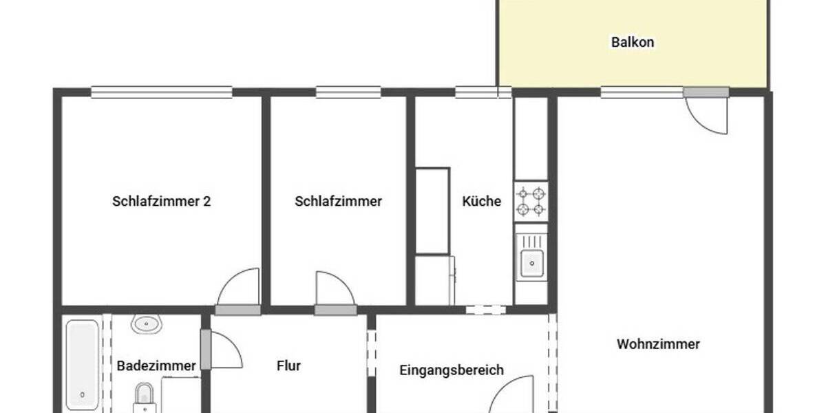 Etagenwohnung Bergheim Ahe - 3 Zimmer, 71 m&sup2;, 78.000&euro; | Angebot:26572288