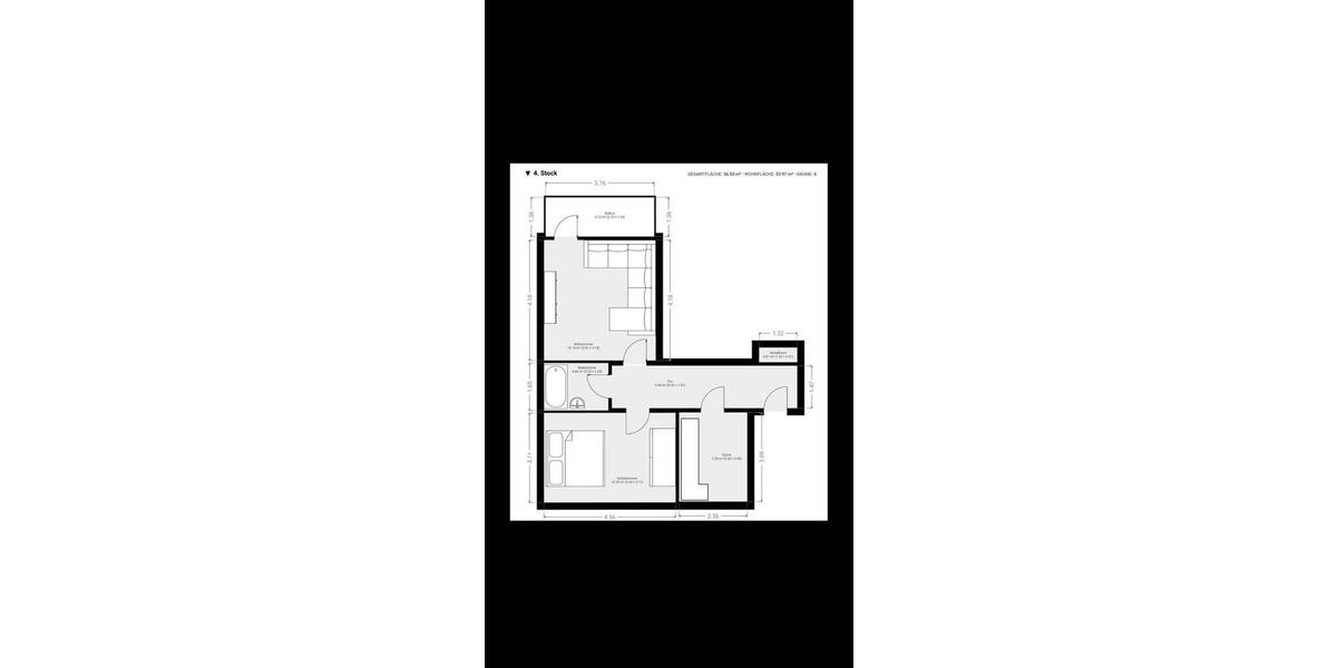 Etagenwohnung Köln Kalk - 1 Zimmer, 54 m&sup2;, 225.000&euro; | Angebot:26014630