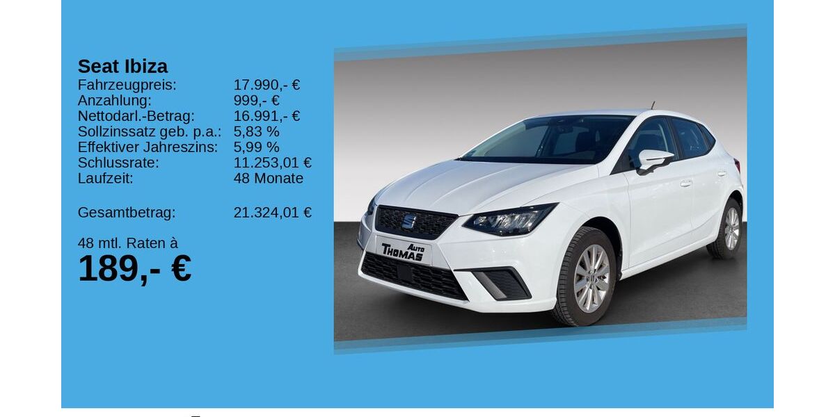 Seat Ibiza 14.410 km 17.990 &euro; Bonn 53227