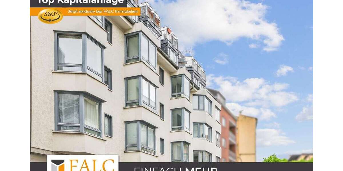 Etagenwohnung Köln / Altstadt-Süd Süd - 2 Zimmer, 43 m&sup2;, 285.000&euro; | Angebot:23997923