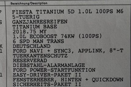 Ford Fiesta 18.800 km 12.000 &euro; Kerpen 50170