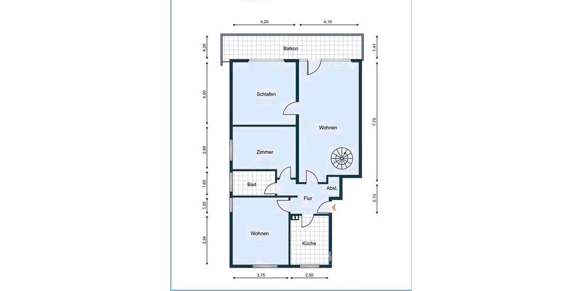 Erdgeschoßwohnung Düren - 4 Zimmer, 101 m&sup2;, 870&euro; | Angebot:26688553