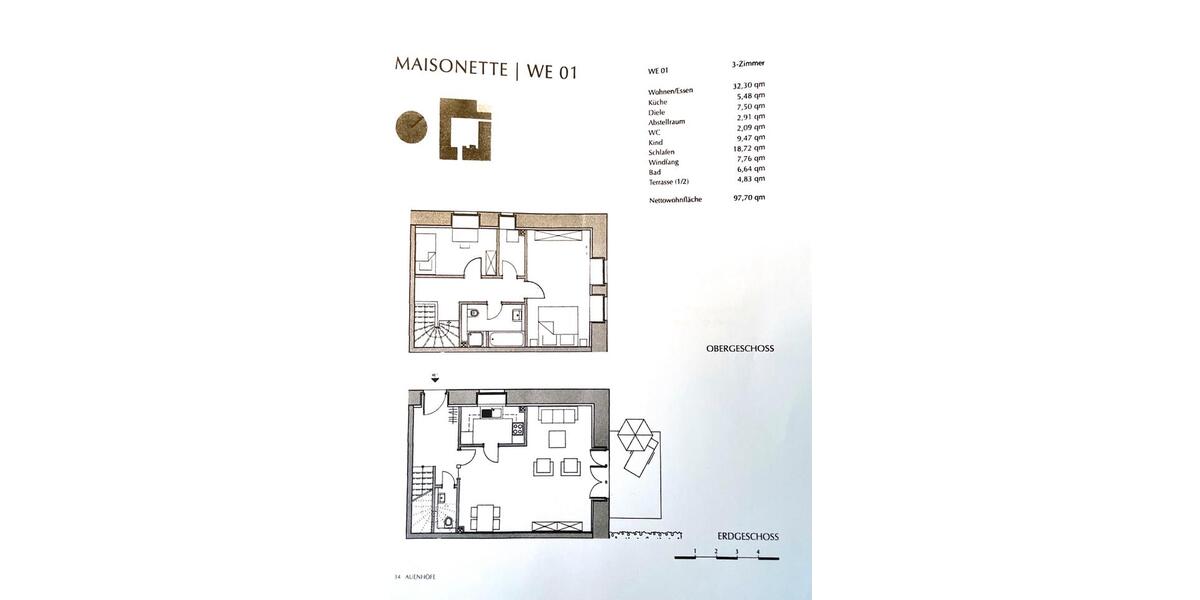 Maisonettenwohnung Köln Chorweiler - 3 Zimmer, 98 m&sup2;, 399.000&euro; | Angebot:26701014