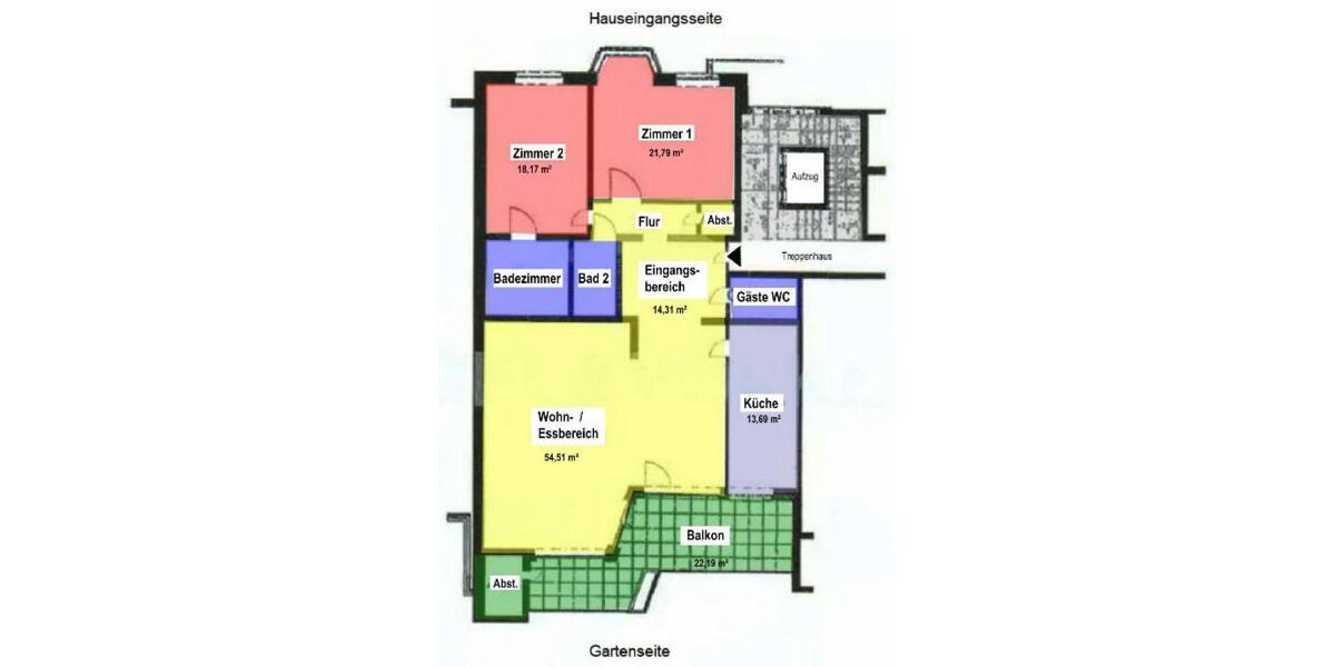 Repräsentative 3-Zimmer Wohnung mit großem Balkon und TG-Stellplatz - Etagenwohnung Köln Marienburg | Angebot:26384750