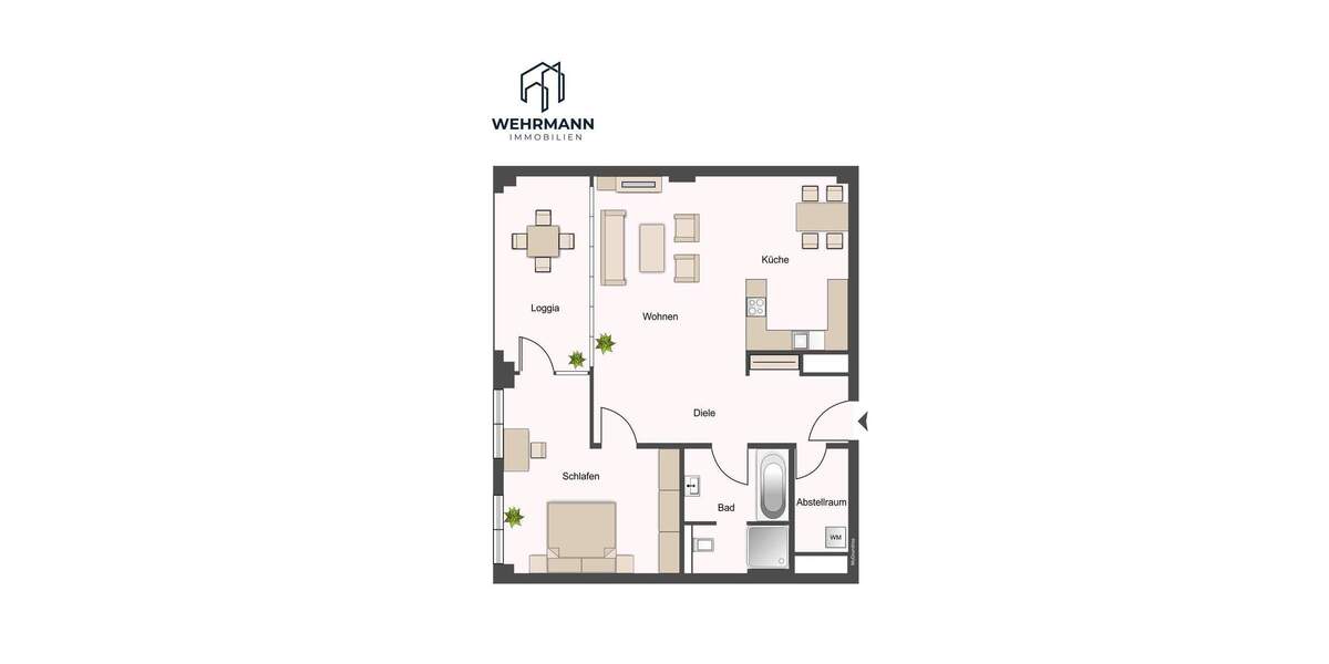 Etagenwohnung Köln Neustadt-Süd - 2 Zimmer, 79 m&sup2;, 739.000&euro; | Angebot:25685030