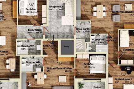 Wohnung Pulheim - 4 Zimmer, 106 m&sup2;, 665.000&euro; | Angebot:23872350